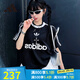 阿迪達(dá)斯 （adidas）三葉草短袖男裝 2025秋季新款復(fù)古穿搭運(yùn)動(dòng)寬松短袖圓領(lǐng)球衣 IU2341/經(jīng)典黑 M