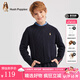 暇步士（Hush Puppies）【經典款】童裝兒童男女大童秋季新款簡約舒適時尚百搭線衣 藏藍 150 cm