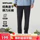 諾詩(shī)蘭速干長(zhǎng)褲男女同款吸濕透氣戶外運(yùn)動(dòng)快干褲彈力舒適情侶休閑褲 純黑色-男 175