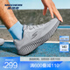 斯凱奇（Skechers）搖搖鞋｜2025春夏男女款復(fù)古時(shí)尚跑步鞋休閑鞋耐磨舒適透氣 灰色/炭灰色/GYCC 42.5