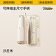 左都（ZUODU）太陽(yáng)傘防曬防紫外線晴雨兩用便攜小巧黑膠遮陽(yáng)傘女五折迷你雨傘 【沙丘米】好握8cm-不一樣的手柄