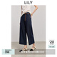 LILY2025夏新款女裝復(fù)古寬松百搭通勤顯瘦九分牛仔褲直筒褲休閑褲 419牛仔藍(lán) L