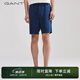 GANT/甘特春夏男士寬松透氣吸汗寬松百搭亞麻抽繩運(yùn)動(dòng)休閑短褲 461藏藍(lán)色 S