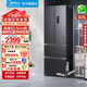 美的（Midea）325/340冰箱法式多門雙開(kāi)門對(duì)開(kāi)門一級(jí)能效風(fēng)冷無(wú)霜四門小型家用超薄凈味電冰箱 325升深灰色/BCD-325WFPM(E)