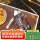 樂扣樂扣（LOCK&LOCK）小水庫大容量塑料運(yùn)動水杯戶外冷水壺刻度把手男女杯子1.6L白色