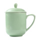 泥火匠陶瓷景德鎮制青釉蓋杯400ml 商務(wù)會(huì )議招待禮品帶蓋水杯子馬克茶杯
