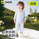 棉奇熊兒童連體睡衣女童夏季薄款a類(lèi)長(cháng)袖家居服男童防踢防著(zhù)涼寶寶睡袋 YTTZ-21-藍色【涼感莫代爾】 80cm