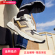 波尼（PONY）男女MJ復(fù)古潮流網(wǎng)面休閑輕量厚底運(yùn)動(dòng)跑步鞋241U1MJ02 米色 偏小建議拍大 43