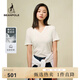 beanpole【新品】濱波  2025早春女士簡(jiǎn)約素色莫代爾V領(lǐng)修身短袖T恤 白色 S 160/84A