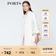 PORTS寶姿  新品商場(chǎng)同款毛呢大衣女優(yōu)雅喇叭袖翻領(lǐng)中長(zhǎng)大衣 白色 S (4)
