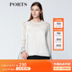 PORTS寶姿  新品商場(chǎng)同款 早春新品女裝圓領(lǐng)套頭針織衫SN8K402ARKE004 米白 M