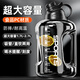 ihold夏季運動(dòng)水杯子大容量男女健身飲用冷水壺耐高溫便攜頓頓桶涼水瓶 運動(dòng)黑帶吸管1700ml