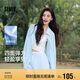 森馬（Semir）UPF50+防曬衣女中長(zhǎng)款涼感襯衫2025夏寬松遮肉薄外套109325105001