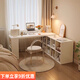 柏帝奇實(shí)木轉角書(shū)桌臥室簡(jiǎn)約床邊電腦桌l型書(shū)桌書(shū)柜一體桌拐角辦公桌 顆粒板加厚桌面/100桌+100柜/自由組合
