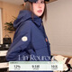 FAIRFAFO林肉肉【章仔大口袋上衣】連帽防曬拉鏈外套女裝早秋2025新款長袖 深藍(lán)色 S