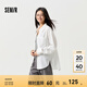 森馬（Semir）森馬長袖襯衫女中長款白色易打理2024春季刺繡襯衣 本白10102 155/80A/S