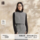 播【商場(chǎng)同款】小香風(fēng)馬夾女2024新款疊穿復(fù)古圓領(lǐng)馬甲BDR1MD0206 K44玄黑花 玄黑花 L