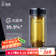 希諾（HEENOOR）雙層抗菌玻璃杯男女士隔熱鵝蛋高顏值高檔帶濾網(wǎng)茶杯車載便攜水杯 紫羅蘭410ml