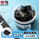 晨光(M&G)文具3#32mm 24只/罐 黑色長(cháng)尾夾 中號金屬票據夾 Eplus系列辦公燕尾夾 ABS916ND