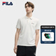 FILA 斐樂官方男子針織短袖POLO衫2025夏季新款簡約休閑基礎(chǔ)上衣 云菇白-WT L 175/96A/L