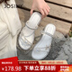 卓詩尼法式絕美涼鞋2025新款外穿夏日仙女風(fēng)蝴蝶結(jié)配裙子拖鞋 米白色 36