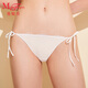 曼妮芬曼妮芬透明網(wǎng)紗內褲女低腰三角褲蕾絲綁帶清透內搭底褲20610734