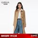 歌莉婭風衣流行穿搭2025新款英倫風中長款外套1E2L6L1Q0 61Y淺駝 S