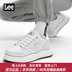 Lee男鞋休閑鞋黑白經(jīng)典運動(dòng)板鞋男增高舒適百搭小白鞋韓版白色鞋子男 白色 40 【偏大/請拍小一碼】