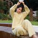 朵朵·可可25秋冬季新款加厚親膚雙面珍珠絨上衣長(cháng)褲女家居服 淺黃上衣 M (160)