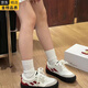 HKQD一口蘋(píng)果板鞋女潮流2025春秋新款軟底百搭厚底休閑鞋 一口蘋(píng)果單里 36