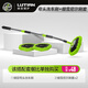 綠田（LUTIAN）洗車(chē)用品洗車(chē)配件毛刷拖把汽車(chē)用品內飾清潔刷輪胎刷輪轂刷 15度彎桿洗車(chē)刷（含3個(gè)刷套）