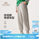 英氏（YEEHOO）兒童褲子男童衛(wèi)褲秋季休閑運(yùn)動(dòng)風(fēng)束腳褲秋裝新款百搭帥氣中大童裝 字母淺花灰 140