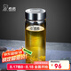 希諾玻璃杯單層加厚大容量家用辦公泡茶杯子男車載水杯XN-6016L 400mL