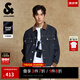 杰克·瓊斯（JACK&JONES）25年秋季男裝復(fù)古寬松撞色翻領(lǐng)潮流原色牛仔夾克外套男品牌外套 A13 深牛仔藍(lán) L 180