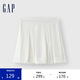 GAP女裝夏季純色珠地百褶迷你裙運(yùn)動學(xué)院風(fēng)百搭短裙465057