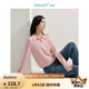茵曼（INMAN）毛衣女POLO領(lǐng)2025春季套頭針織衫女裝新款通勤長袖毛衣上衣 藕粉色 M