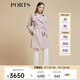 PORTS寶姿商場同款早春新款女裝“日暮粉雙排扣短風衣”LD8T035MWQ042 日暮粉 S (4)