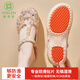 維布倫（VEBLEN）防滑洞洞鞋女透氣手術(shù)鞋戶外旅行防雨涼鞋沙灘拖鞋金色37 VBL8115