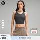 lululemon丨Logo Charm 女士前胸系帶設(shè)計羅紋背心 LW1EUBS 石墨灰 線上專售 S /6