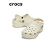 卡駱馳（crocs）卡駱馳厚底云朵洞洞鞋時(shí)尚百搭戶外沙灘鞋女鞋206750 骨白色-2Y2(含智必星) 35 (220mm) 34-35