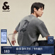 杰克·瓊斯（JACK&JONES）男裝復(fù)古簡(jiǎn)約舒適基礎(chǔ)百搭哥特字母飛鳥寬松圓領(lǐng)短袖T恤男 石雕灰E05 L (180)