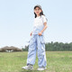 優(yōu)蜜屋女童工裝套裝夏裝2025新款中大童夏季兒童短袖長(zhǎng)褲女孩休閑兩件套