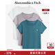 ABERCROMBIE & FITCH女裝24夏款經(jīng)典小麋鹿3件組合裝百搭圓領(lǐng)短袖T恤KI139-4670 多色 M 165/96A
