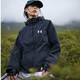 安德瑪（Under Armour）戶外沖鋒衣男女兩件套加絨三合一可拆卸防風(fēng)防水登山服外套風(fēng)衣 女黑色【含內(nèi)膽可拆卸】 S