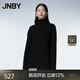江南布衣（JNBY）秋冬綿羊毛針織衫女寬松休閑高領(lǐng)毛衣簡約舒適內(nèi)搭 001/本黑 XS