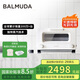 巴慕達(dá)（BALMUDA）【國家補(bǔ)貼】蒸汽烤箱迷你小型多功能烘焙智能網(wǎng)紅電烤箱家用面包蛋糕披薩吐司紅薯雞翅早餐機(jī)K05D 白色 8L