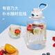 希樂運動水壺明星健身喝水壺帶刻度杯水瓶大容量旅行杯帶吸管杯1.5L