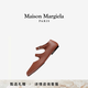 Maison Margiela馬吉拉Tabi雙帶芭蕾分趾鞋平底搭扣休閑鞋女鞋單鞋通勤 T2262棕色 38