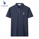 U.S. POLO ASSN.短袖POLO衫男士保羅商務(wù)休閑翻領(lǐng)男裝上衣T恤短袖男夏季藏青XL