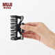 無印良品（MUJI）發(fā)夾 發(fā)飾頭飾飾品鯊魚夾抓夾后腦勺OFA65C4S 黑色